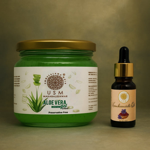Kumkumadi oil + Aloe jar